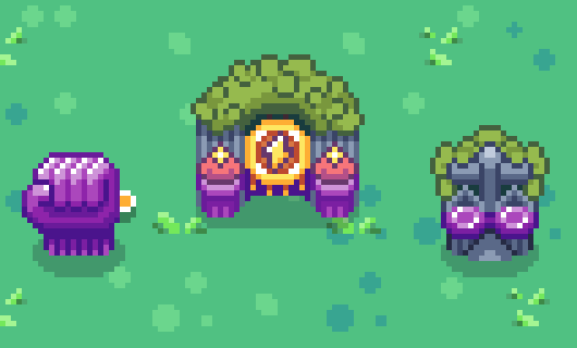 Pets &amp; Obsidian are the path to levelling up your gameplay in Sunflower Land 💜

Have you crafted these rare shrines yet?