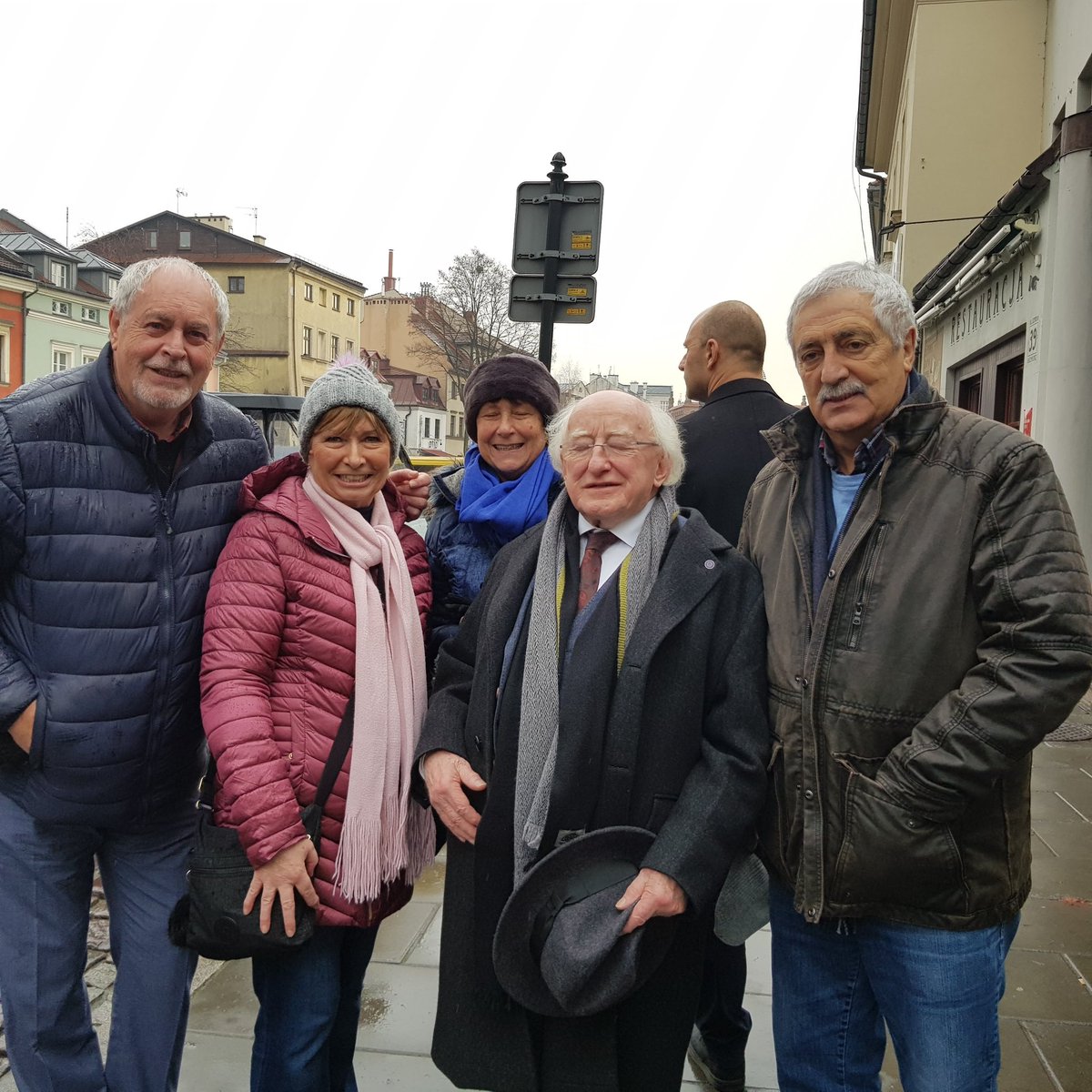 For the day that's in it. Met him in Krakow.