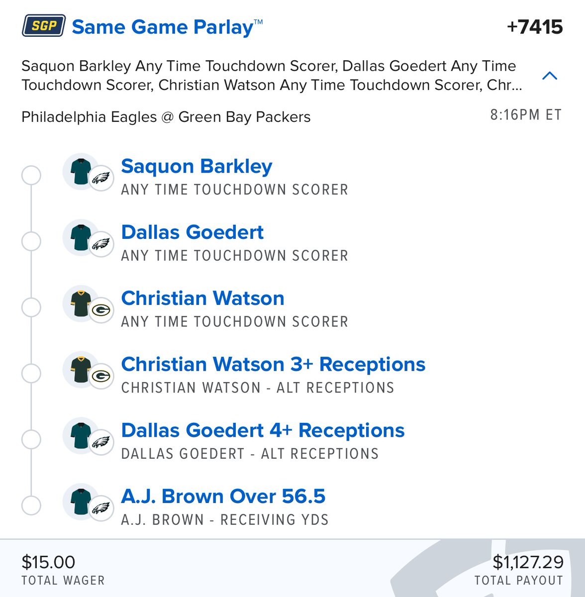 thepropdealer's tweet photo. In case you missed it earlier...

Here’s the instant betslip link for tonight's +7400 History Repeats SGP.

FanDuel 🔗 https://t.co/DDpblSFok0

This exact parlay cashed the last time these two teams played each other in the regular season 💰 https://t.co/K1VsLaYdy0