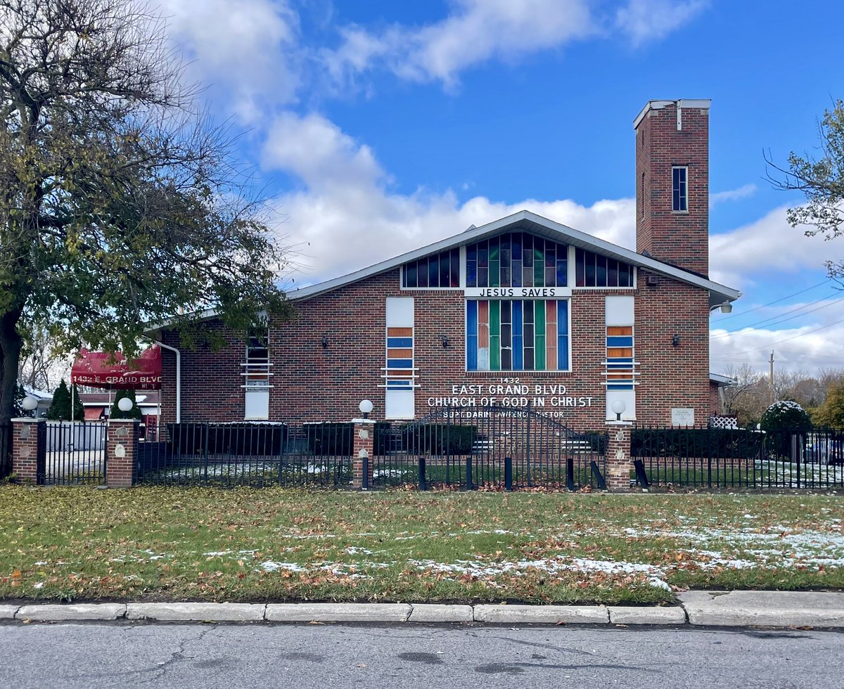 Colorful churches on the east side of Detroit, MI