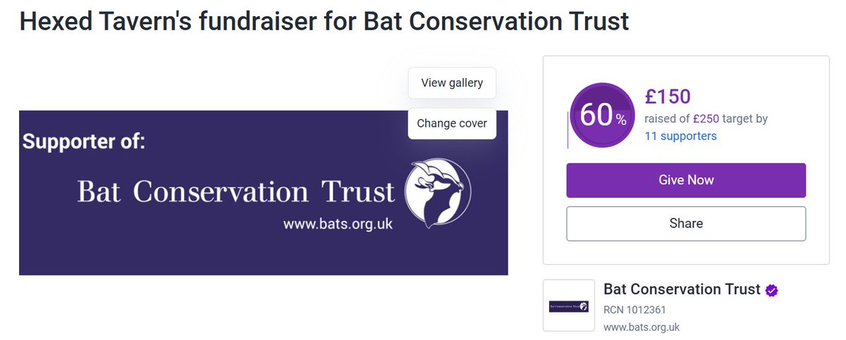 Yesterday it was my Birthday! Fair to say, best Birthday ever, I went live on Twitch. To FUNraise for the most amazing charity Bat Conservation Trust, we raised £150! Woop woop!