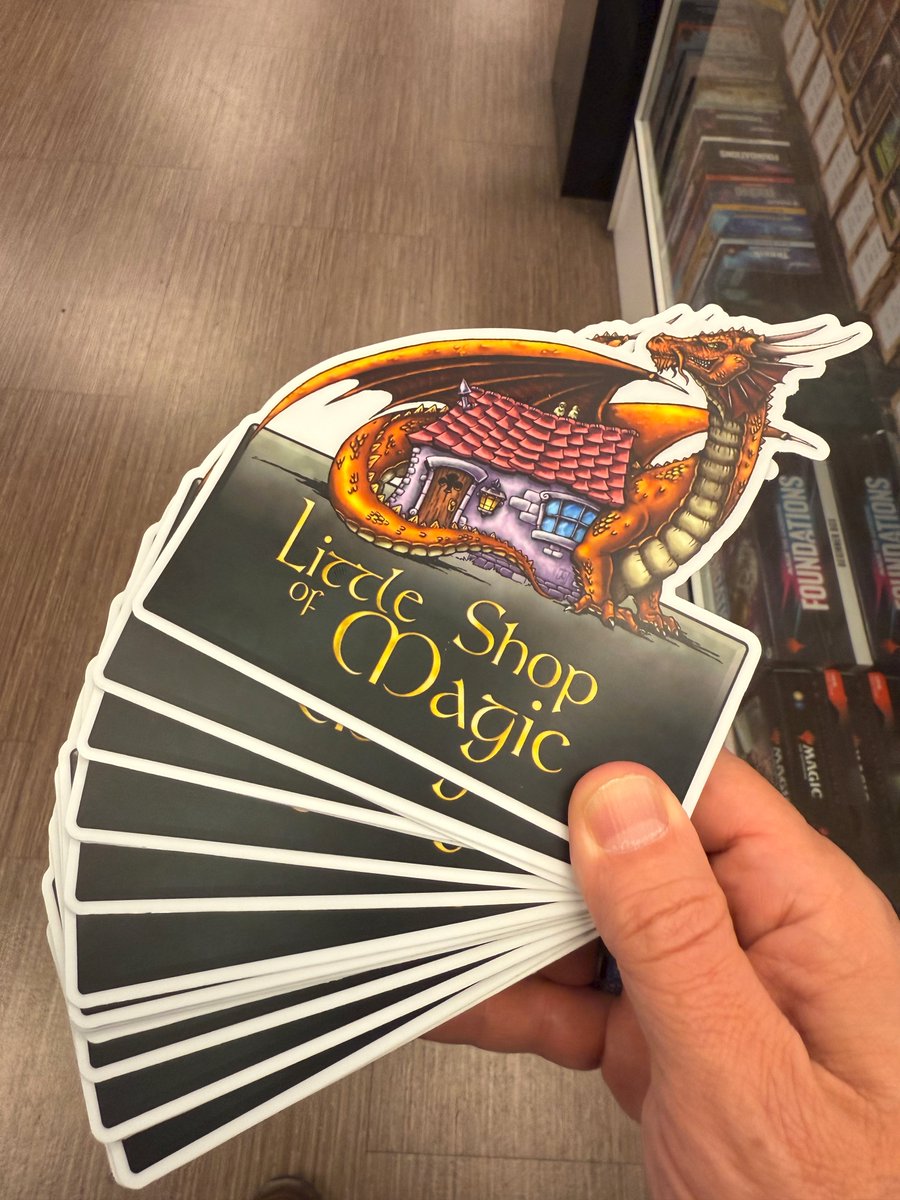 It only took us 30 years, but you can now festoon your stuff with our shop's logo.