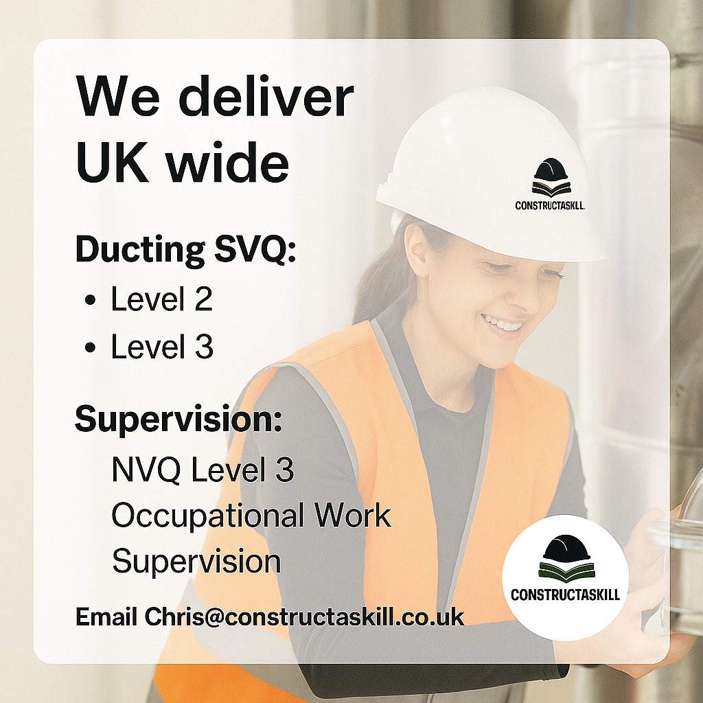 #ducting NVQs now available