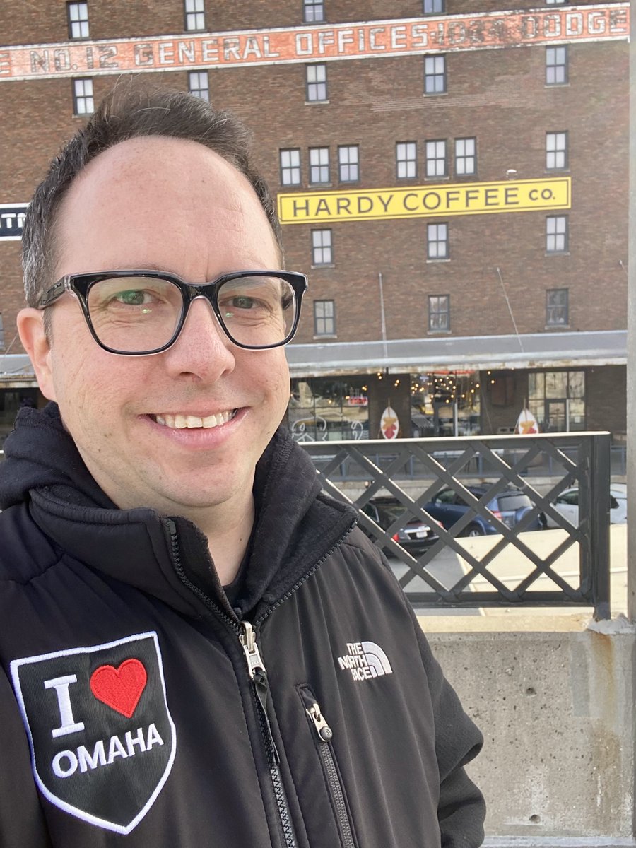 A beacon of Downtown. A symbol of yellow awesomeness! <a href="/hardycoffeeco/">Hardy Coffee Co.</a>! My favorite Omaha coffeeshop. 10th &amp; Jones. There was a time when this was my second office. Awesome Sign! #HardyCoffee #OmahaCoffee #OmahaLocal #SupportLocal #OmahaLove