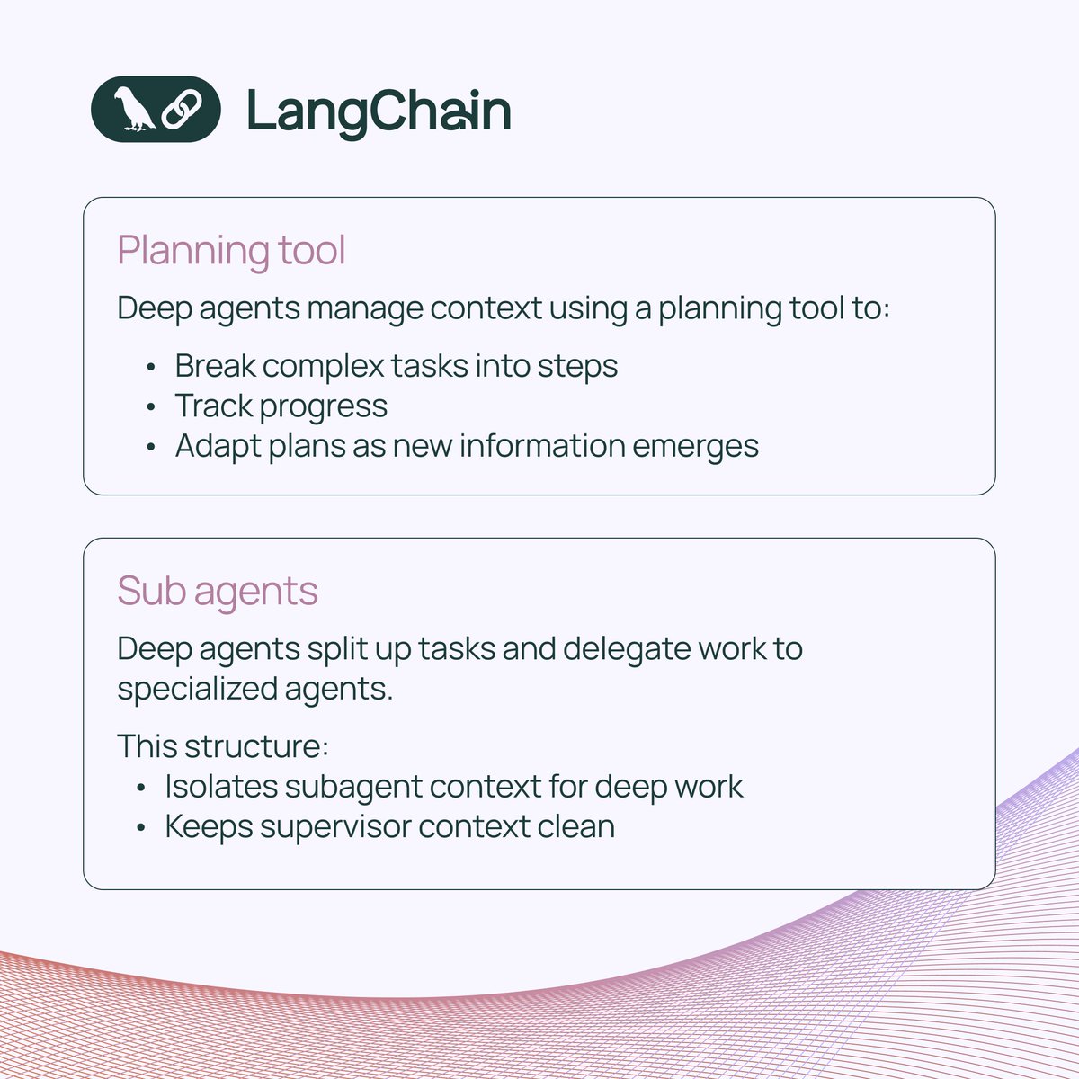 RT LangChain: Most agents fail at complex tasks because they lose context or can’t plan ahead. Deep agents are architected differently to handle long...