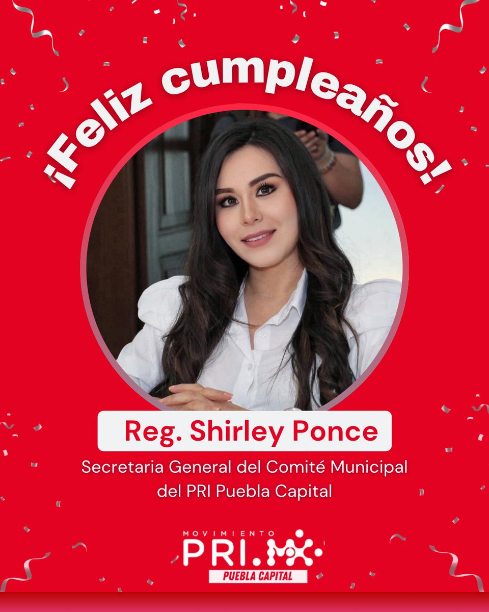 🥳 | ¡Enviamos un abrazo con motivo de su cumpleaños a nuestra amiga y regidora <a href="/ShirleyPonce_/">Shirley Ponce</a> !

¡Los mejores deseos hoy y siempre!✨