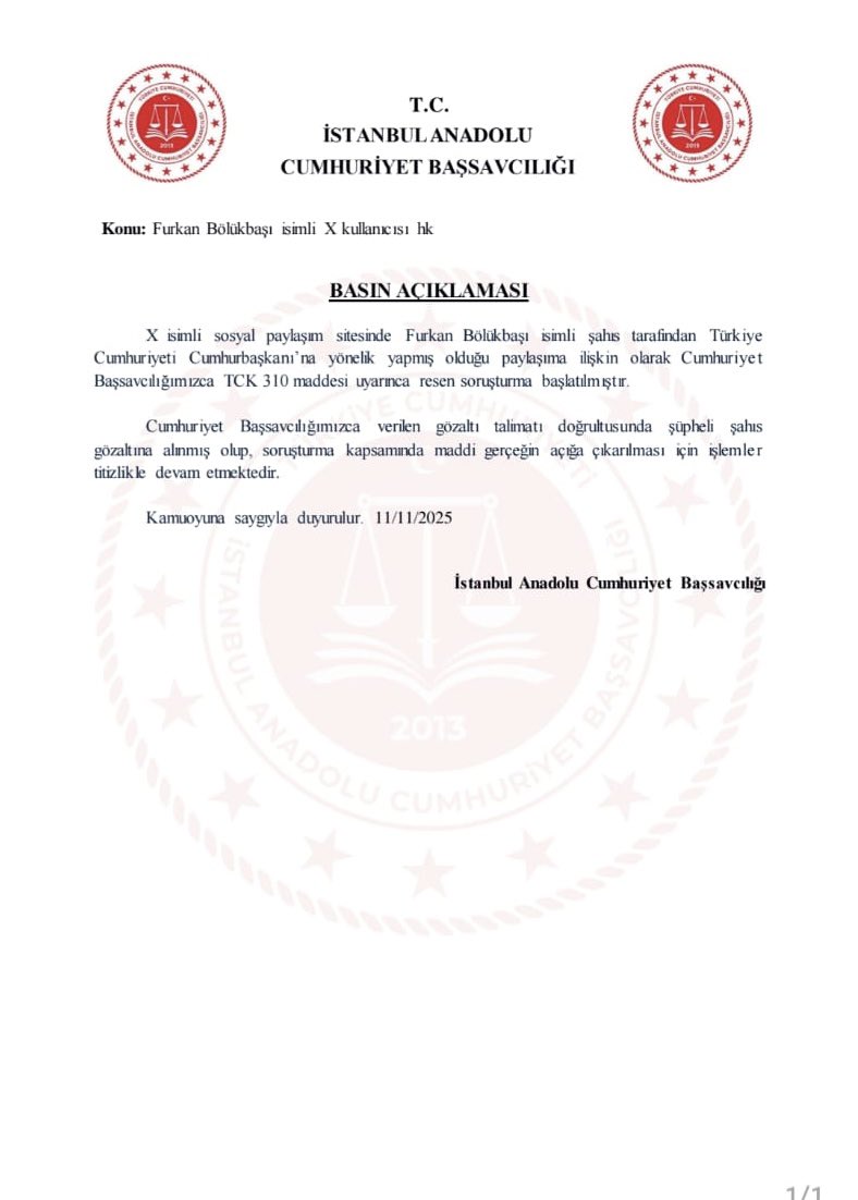 Anadolu Adliyesi (@anadolucbs) on Twitter photo 