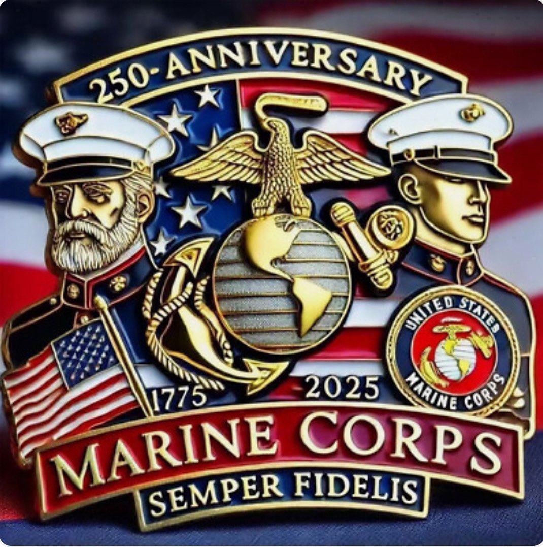 DimpleWillabus's tweet image. Today, we proudly honor 250 years of courage, sacrifice, and unwavering dedication to duty. 
To all Marines, thank you for your service, your discipline, and your enduring commitment to protecting our nation and upholding the values we hold dear.