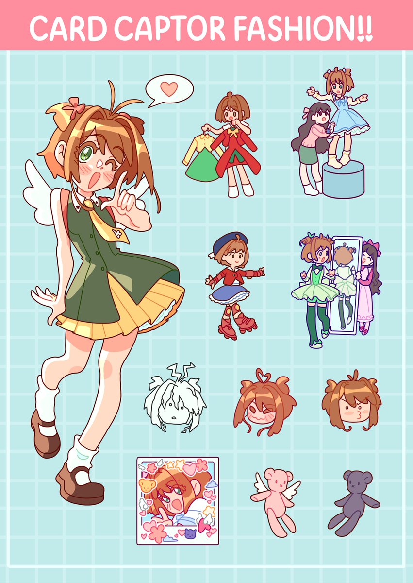 My CCS sticker sheet from Brisnova!!! Featuring different outfits from the show
