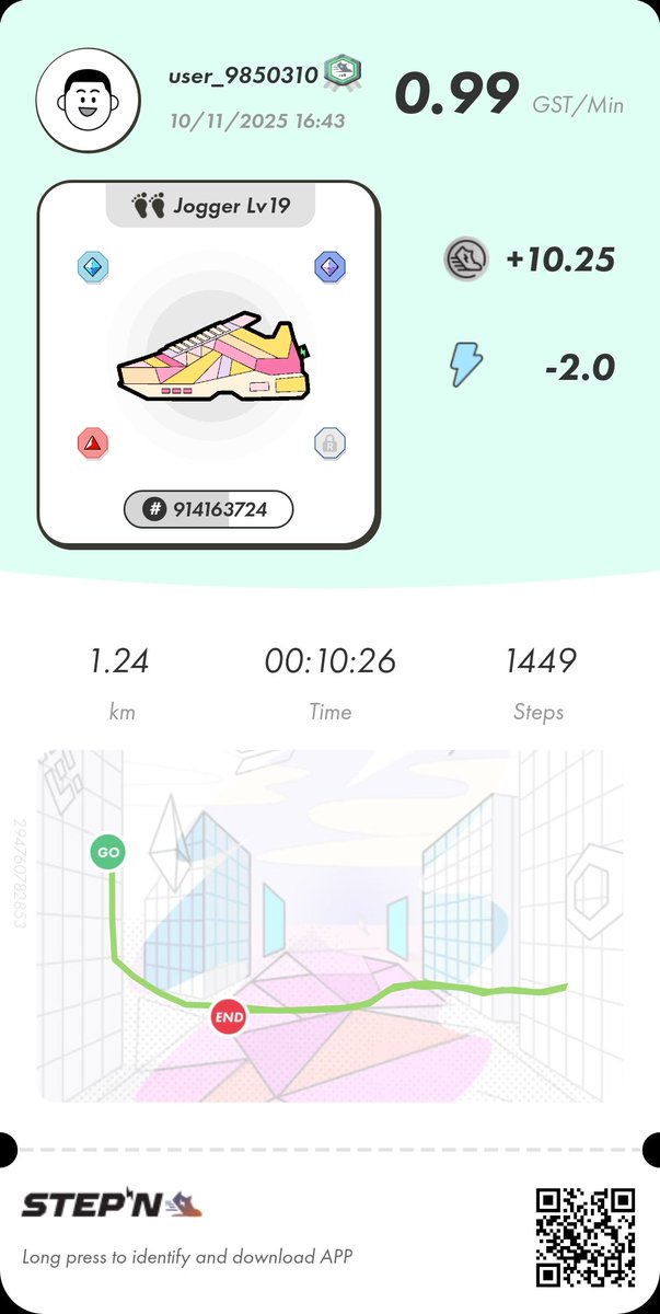 Late day run!
<a href="/Stepnofficial/">STEPN GO</a>