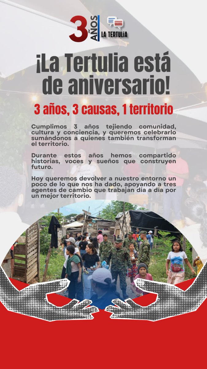 latertuliavpr's tweet photo. ¡CUMPLIMOS TRES AÑOS! 
Y queremos compartirlo con ustedes https://t.co/hO7MaOzLYO