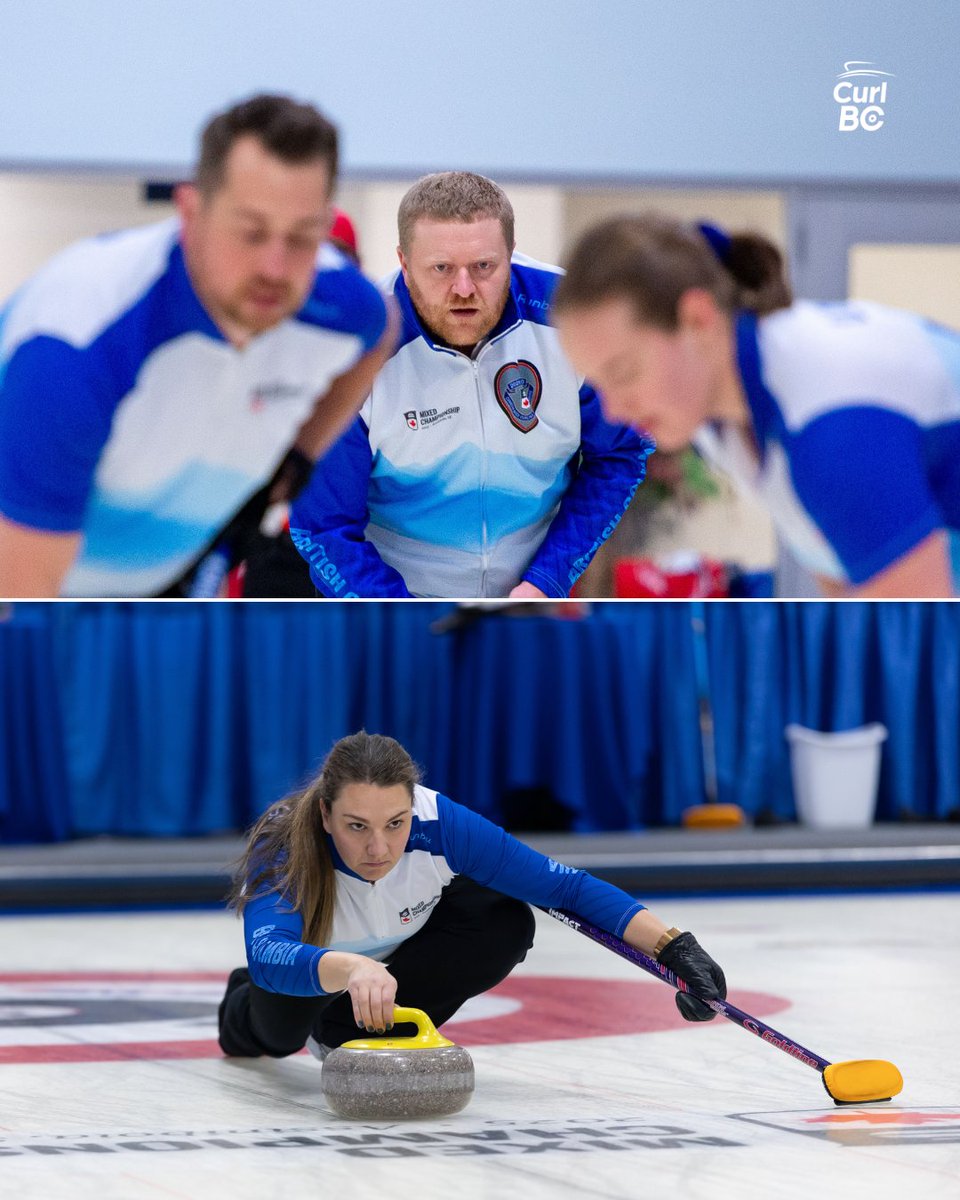 CurlBC's tweet image. Thank you Team Craig for doing BC proud! 🥌💙💛
Congrats on a great run at the 2025 Canadian Mixed Curling Championship, advancing all the way to the Championship Pool! 👏

#TeamBC #CurlingCanada #CanadianMixed #Curling