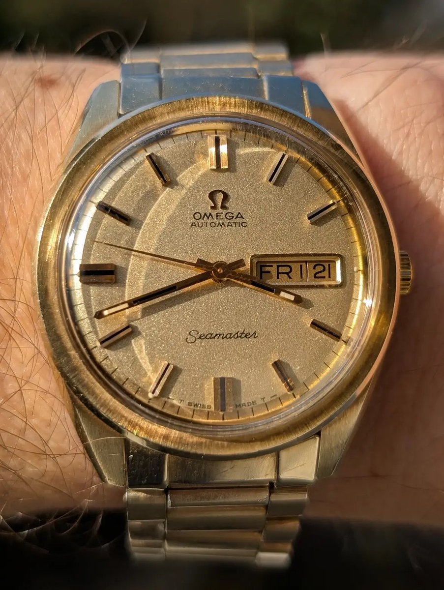 omegaforums's tweet photo. A clean #vintage #Omega #Seamaster 166.032 Cal 752 “Sparkle” dial on bracelet in gold-cap by #Omegaforums member Alex Cheers
https://t.co/WaIOWVsIJW https://t.co/XCmsBCoLDm