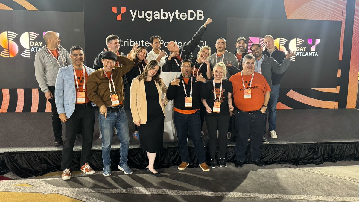 That's a wrap for DSS Day Atlanta 🙌 had a blast throwing this program with my colleagues from <a href="/Yugabyte/">YugabyteDB</a>. Next stop, #KubeCon!