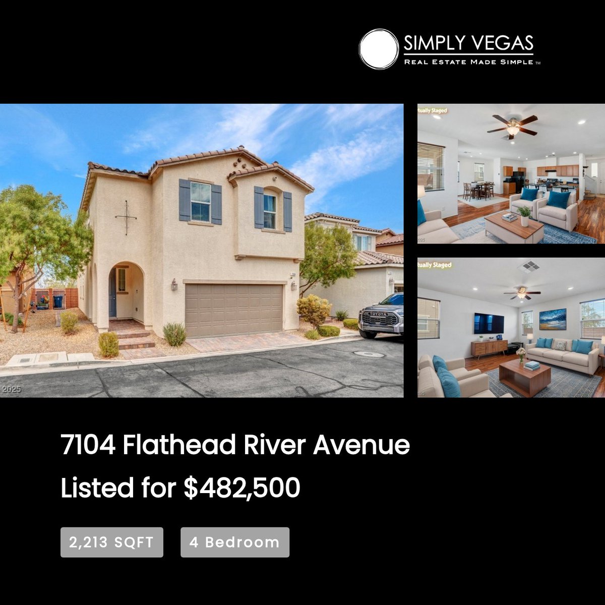 LVHomesGroup's tweet photo. 💥For Sale💥
✨7104 Flathead River Ave, Las Vegas 
📲 Call/Text Brad Snyder – Simply Vegas Real Estate
📞 702-480-9137 | 📧 bradsnyder@yahoo.com
🌐 https://t.co/E0xWm6LoaY
Lic# S.75180
#LasVegasRealEstate #VegasHomes #MountainsEdge #LasVegasLiving #VegasLife #lasvegashomes https://t.co/9jTEnf2PX9