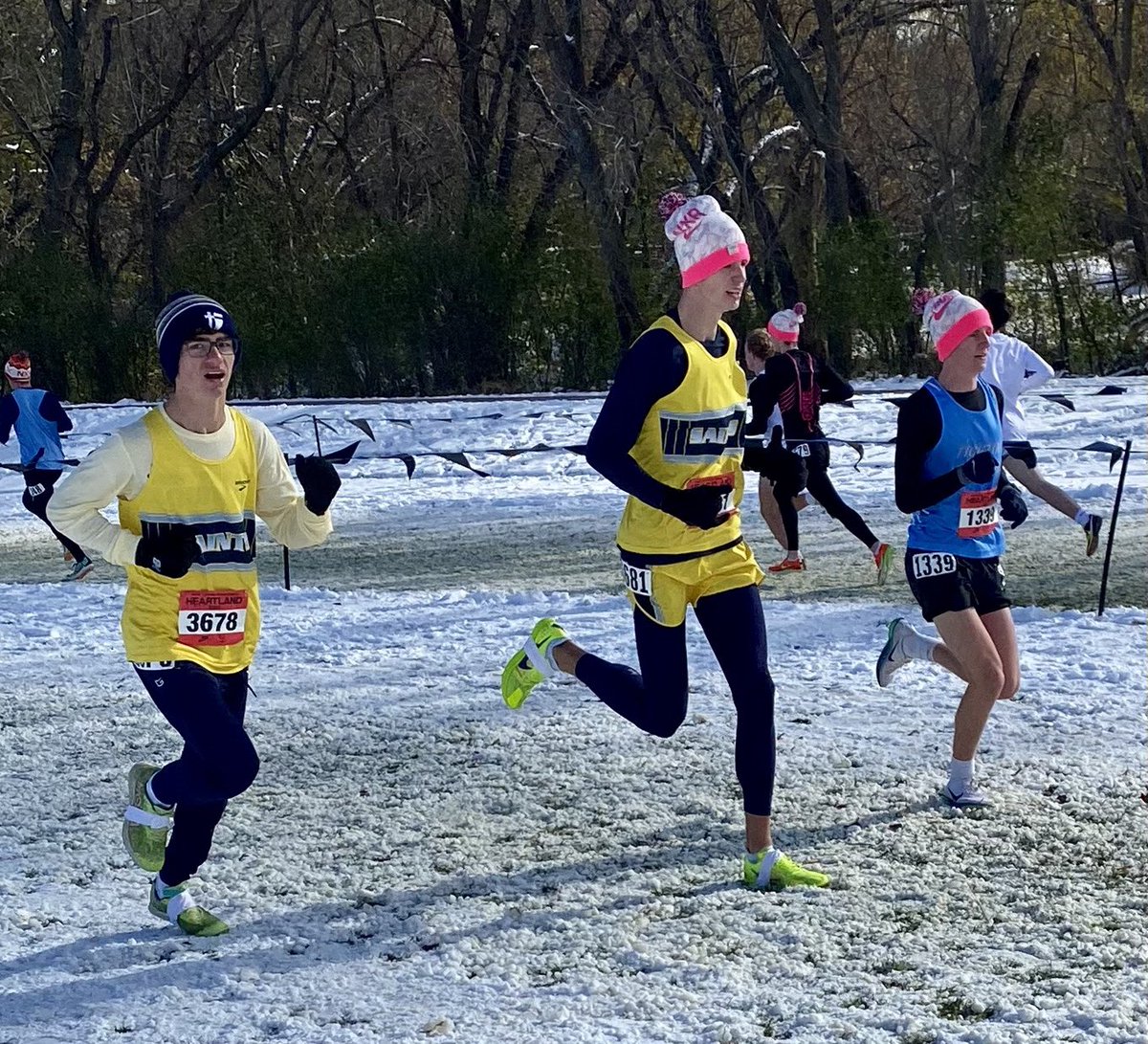 Saints XC members battled the frozen course and the Heartland’s best at NXR. Girls finished 9th of 170 teams in the open division! A great experience for everyone.