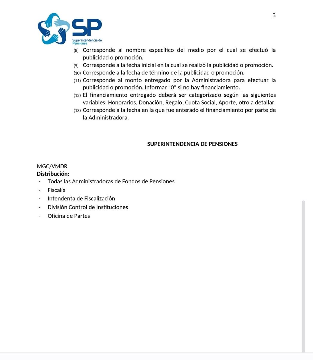 Tras investigación de <a href="/_reportea/">Reportea</a> y <a href="/vergara240/">Vergara 240</a> la Super de Pensiones oficia a las AFP y a la Asociación de AFP para que informen financiamiento de campañas "directas e indirectas", realizadas en cualquier tipo de formato 👇🏼