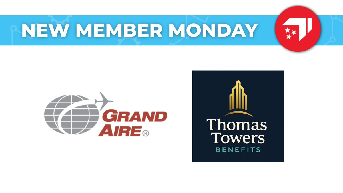 #NewMemberMonday: We’re thrilled to have new members join our community. Your partnership helps strengthen business, foster growth, and create opportunities across Tennessee.

🔹Grand Aire Inc.
🔹Thomas Towers Benefits