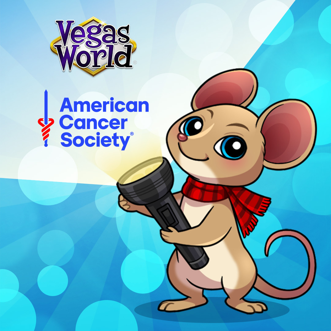 No one should face cancer alone. 💙 We’re proud to support <a href="/AmericanCancer/">American Cancer Society</a>'s BEACON Initiative, bringing care to patients in need.

Play Vegas World, Casino World, or 7 Seas Casino today and join us in making a difference! 🎗️