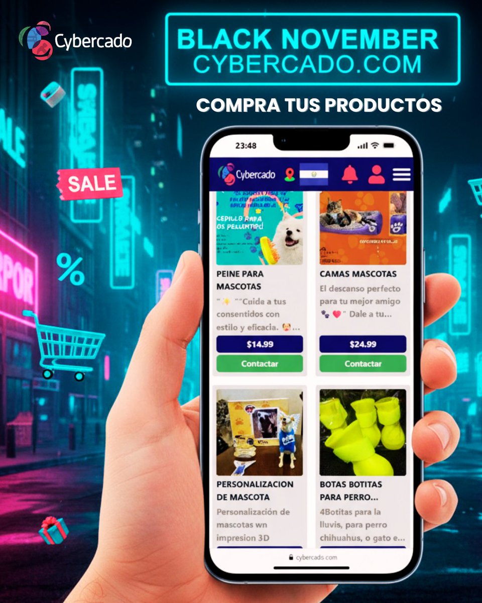 Cybercadoficial's tweet image. Compra tus productos sin salir de casa desde cybercado.com, tu plataforma de comercio en línea en El Salvador 🇸🇻 

#ventas #comprasenlinea