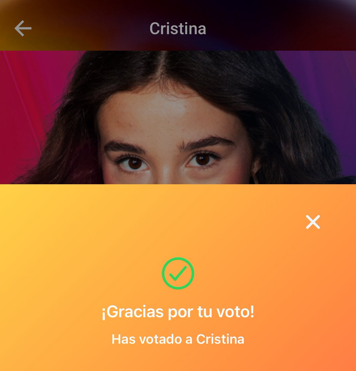 Tarea hecha, chicas. ¿Podemos hacer favorita a Cristina por favor? 
 #OT2025 #OTGala8