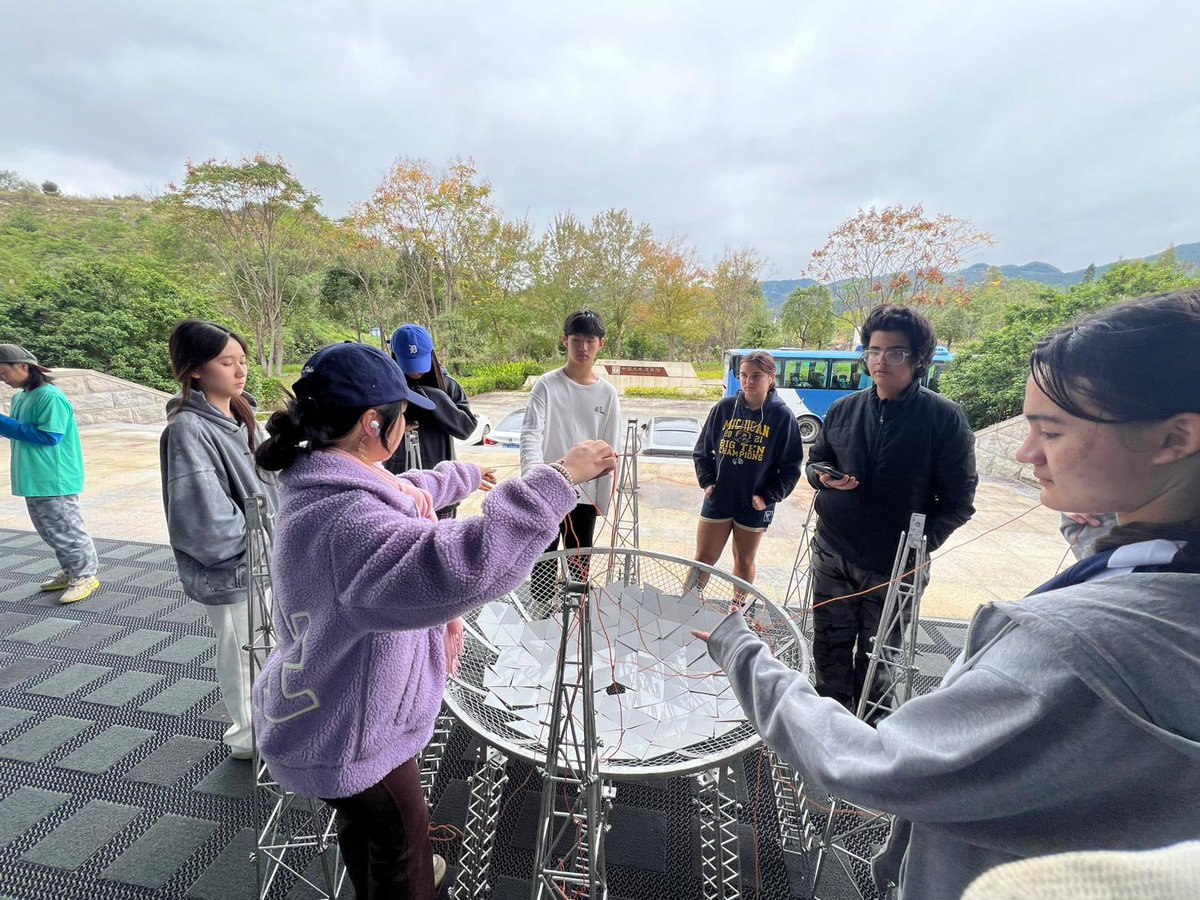 OELPAIS's tweet photo. #AISGuizhou25 - Visited the FAST telescope and then tried to make it ourselves! @aishongkong @asimpsonEDU @hsp_andy @Meg_Rob22 #OELP2025 #SIA25 #BeyondTheRedBricks https://t.co/WftNfmGYPL