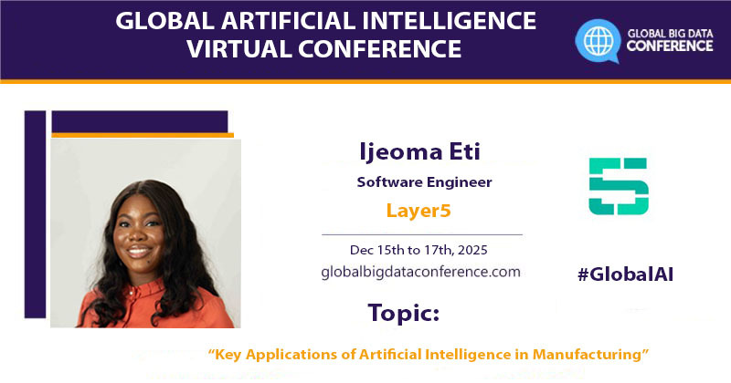 bigdataconf's tweet image. We are pleased to announce that Ijeoma Eti, Software Engineer @ Layer5, will be speaking @ the GAIC Virtual - Dec&apos;25.
Speaker - tinyurl.com/5avr2u4p
Register now tinyurl.com/2hev52x2 &amp;amp; grab 30% discount (code GAIC30)
#GlobalAI #AI #ML #Cloud #Genai