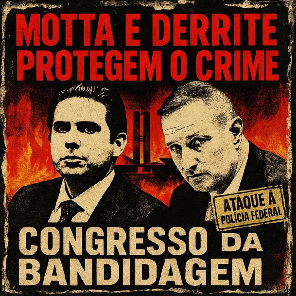Consigo 50 comentários nesta publicação? 

MOTTA E DERRITE PROTEGEM O CRIME
CONGRESSO DA BANDIDAGEM