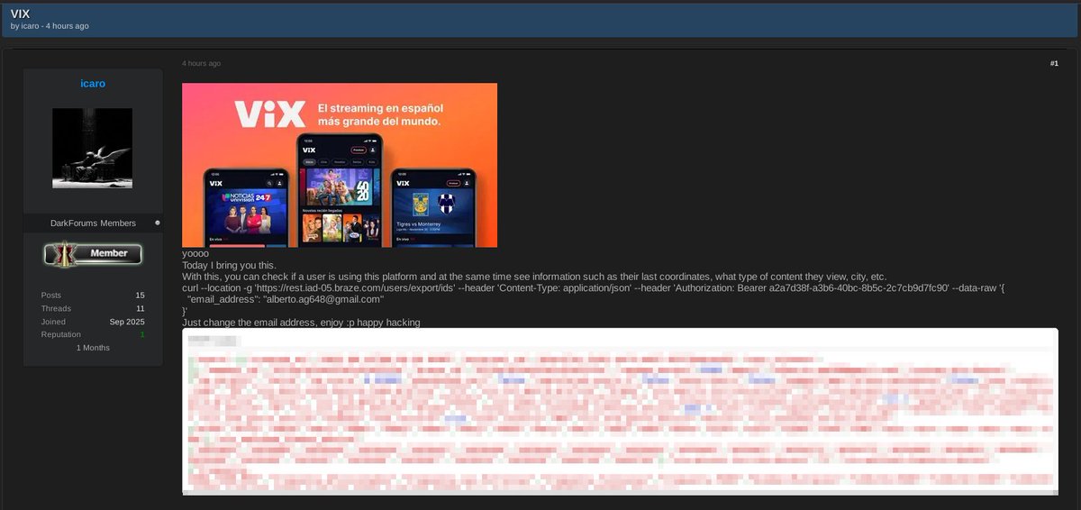 JadenJohnsNews's tweet image. LEAK VIX #DarkForums