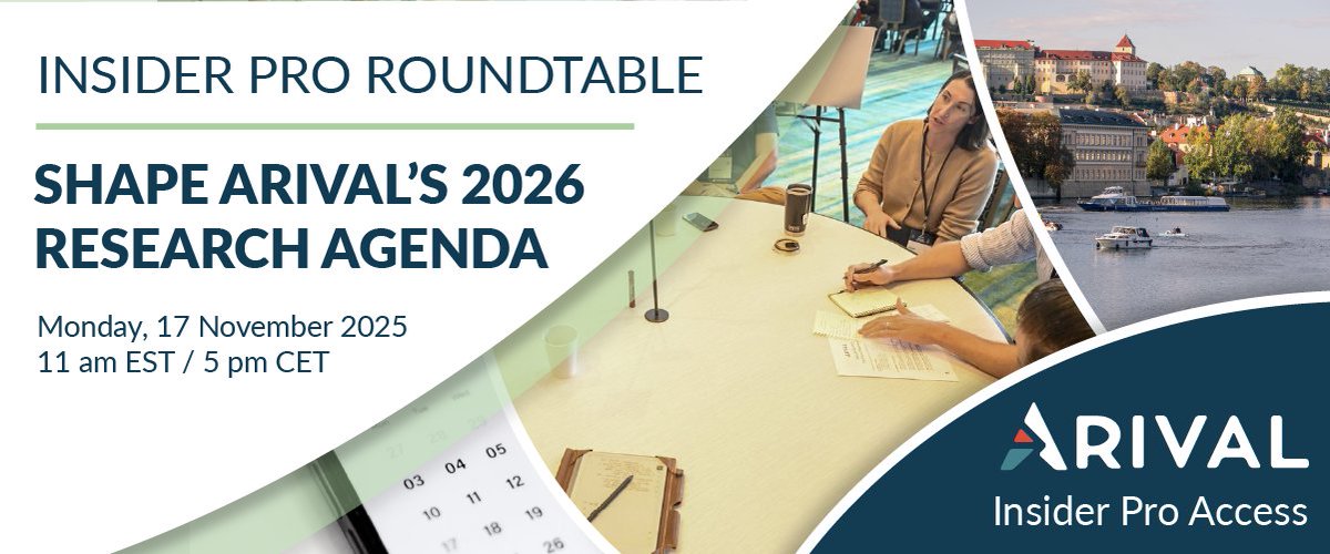 📊 Want a say in Arival’s 2026 research agenda and help shape the industry?
Join our Insider Pro Roundtable w/ CEO Douglas Quinby on 17 Nov. Your insights = our next big studies.

🔗 RSVP: arival.travel/event/2025-ins… 

#toursandactivities #ArivalInsights #tourismresearch