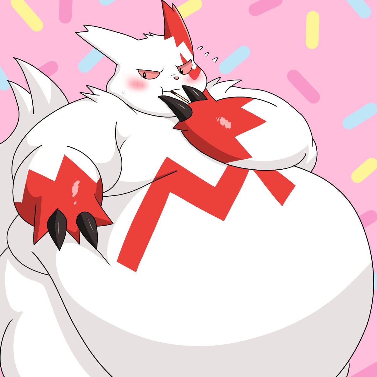 今日はポッキーの日🍫
ザングースはポッキーゲームがしたいみたい