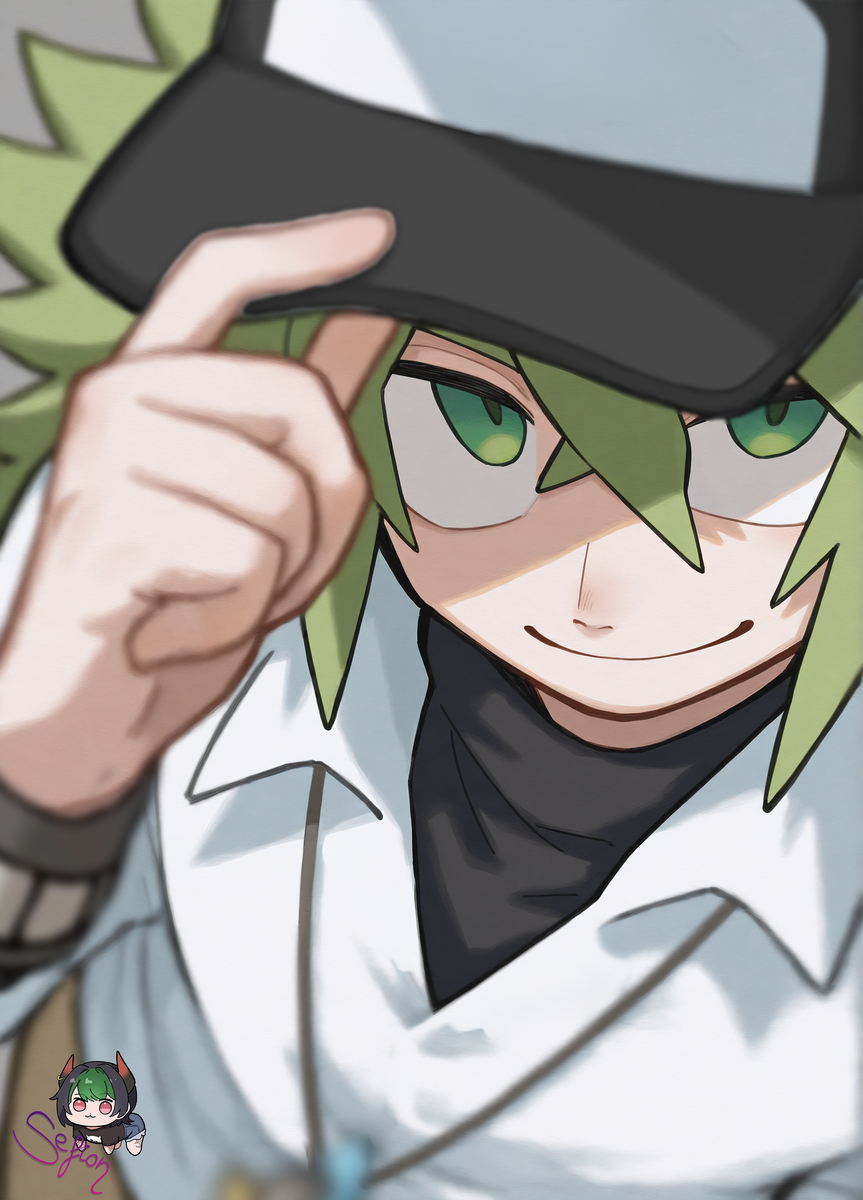 N #Pokémon #BW #ポケモン #ポケモンBW #N(トレーナー) (1/1)