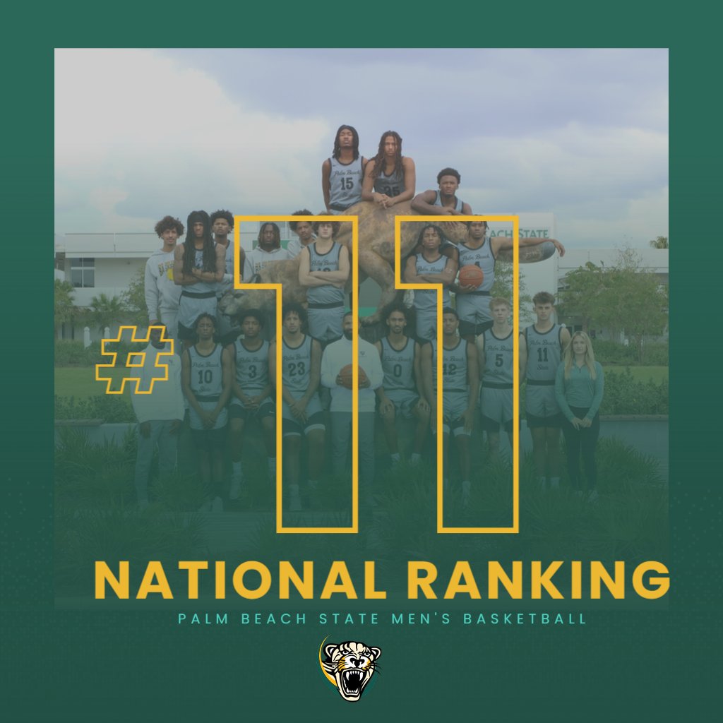 Men's basketball climbs up to #11 in the NJCAA DII Poll after 2 weeks of action.