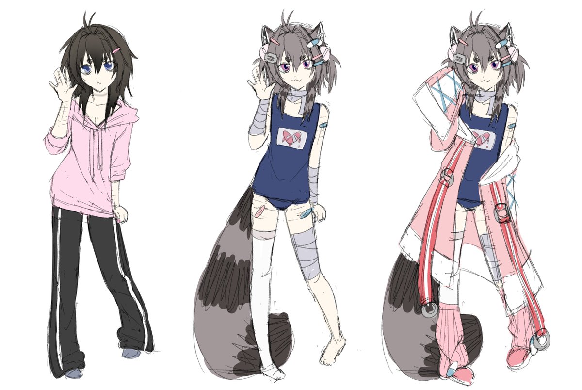 Human Tobii... transform to raccoon Tobii...