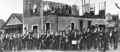 garlandgates's tweet image. Today in 1898, white supremacists seized power and massacred black Americans during the Wilmington, #NorthCarolina, massacre, the only instance of a municipal government being overthrown in United States history. #racism #insurrection #NCpoli #MAGA