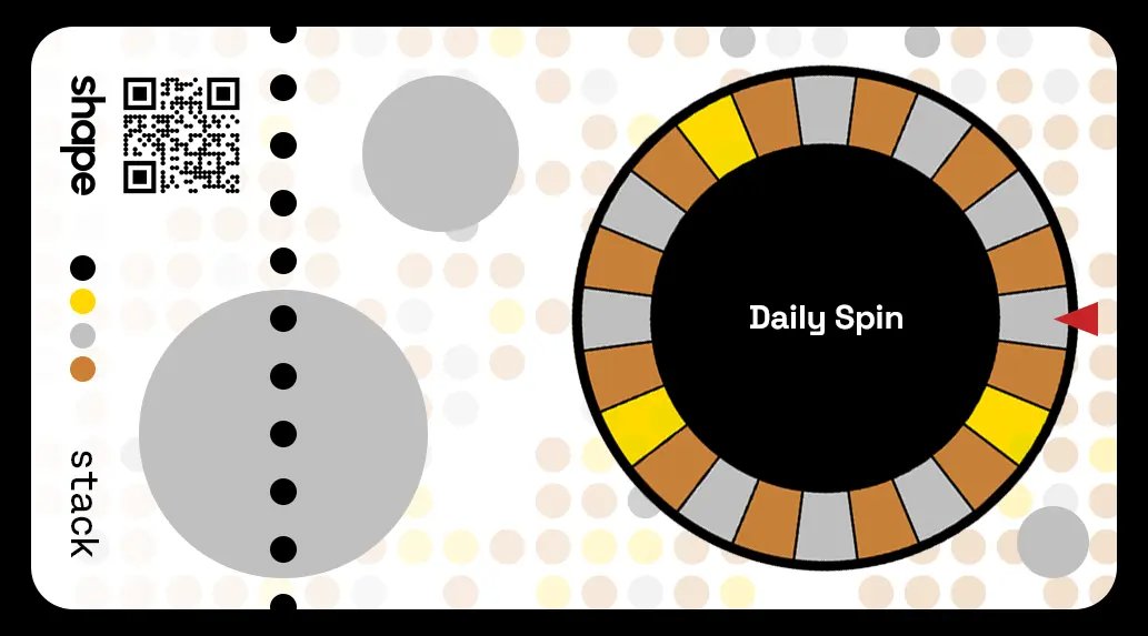 I claimed a ⚪️ medal on Shape Stack by spinning the medal wheel. Mint your Stack using my referral link to start collecting: stack.shape.network/xcb/medal-spin…