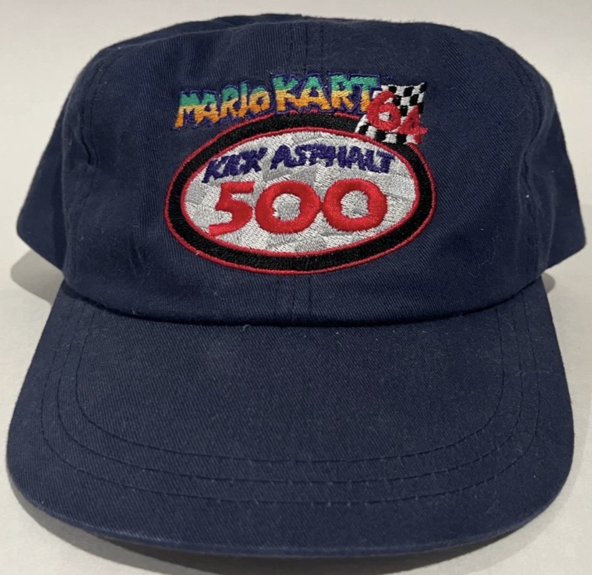 Promotional Mario Kart 64 “Kick Asphalt 500” cap (1997) 🌊