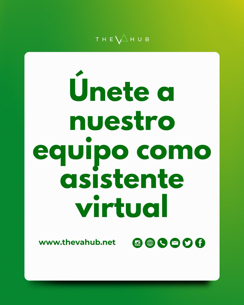 TheVAHubLatAm's tweet image. ¿Listo para llevar tu carrera al siguiente nivel?
En The VA Hub, buscamos profesionales bilingües (inglés + español)

✨ Tu nuevo comienzo empieza aquí → thevahub.net

#TrabajoRemoto #AsistenteVirtual #Latinoamérica