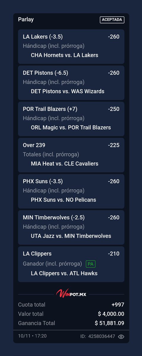 Así vamos con la NBA. 🏀

Solo a los que den ❤️ Y 🔄 les mando para la NFL.