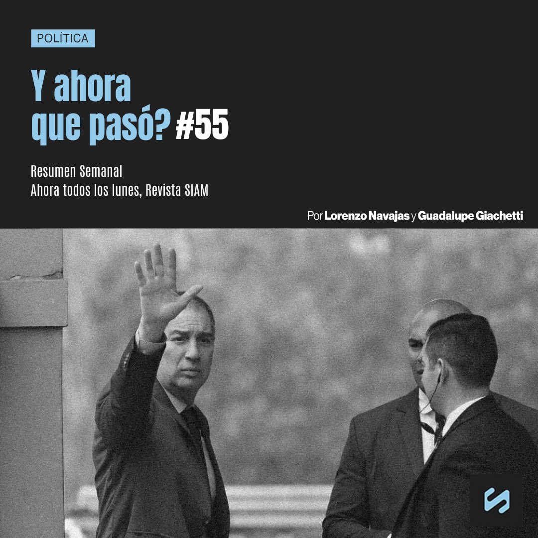 Empezaron las negociaciones para las reformas que busca el gobierno, hubo cambios en la dirigencia sindical y aumentos en el Garrahan. ¿Los peronistas? Siguen peleando. Además, inició el juicio por la Causa Cuadernos.

Por <a href="/Bladifiquese/">Fedaykin</a> y <a href="/guadigiachetti/">guadi🌞</a>
siamrevista.com/y-ahora-que-pa…