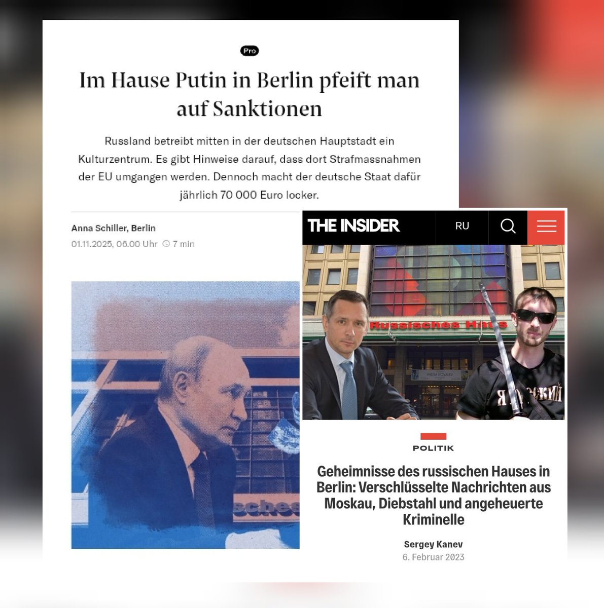 SimsalaMaya's tweet image. Berlin, 16 Uhr. Bald Feierabend und noch keinen Plan für den Abend?

Kommt das Team vor dem Russischen Haus besuchen, denn auch euer Steuergeld finanziert weiterhin die russische Propagandazentrale in Berlin.

Mo. - Fr. von 16-20 Uhr

#StandWithUkraine🌻 #DefendDemocracy🇪🇺🇩🇪