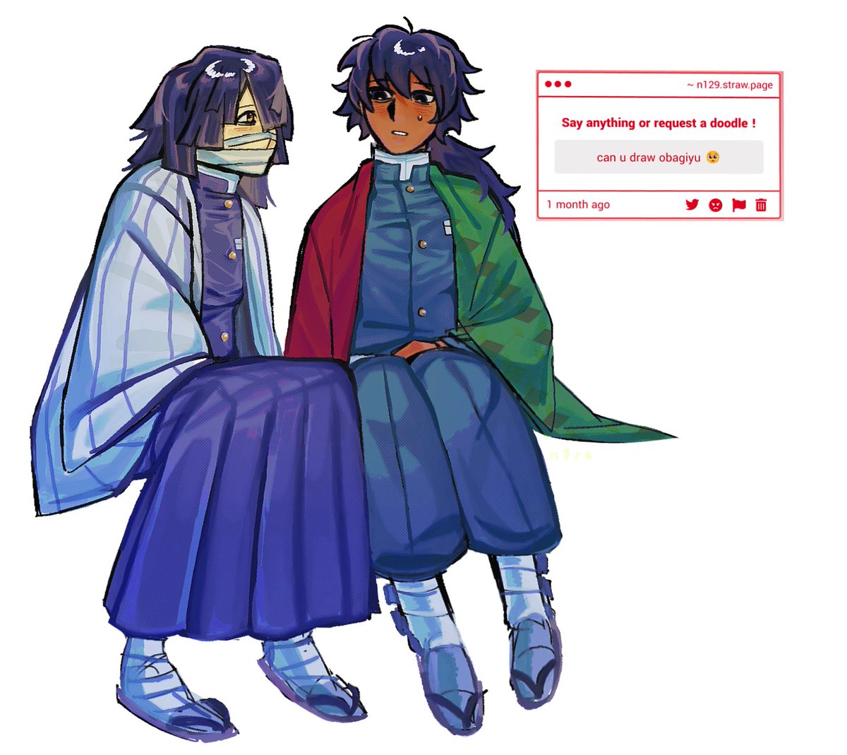n1sb_one's tweet photo. #obagiyu request
i slapped colour onto them, ty anon💚 https://t.co/oV6b5Xyt5m