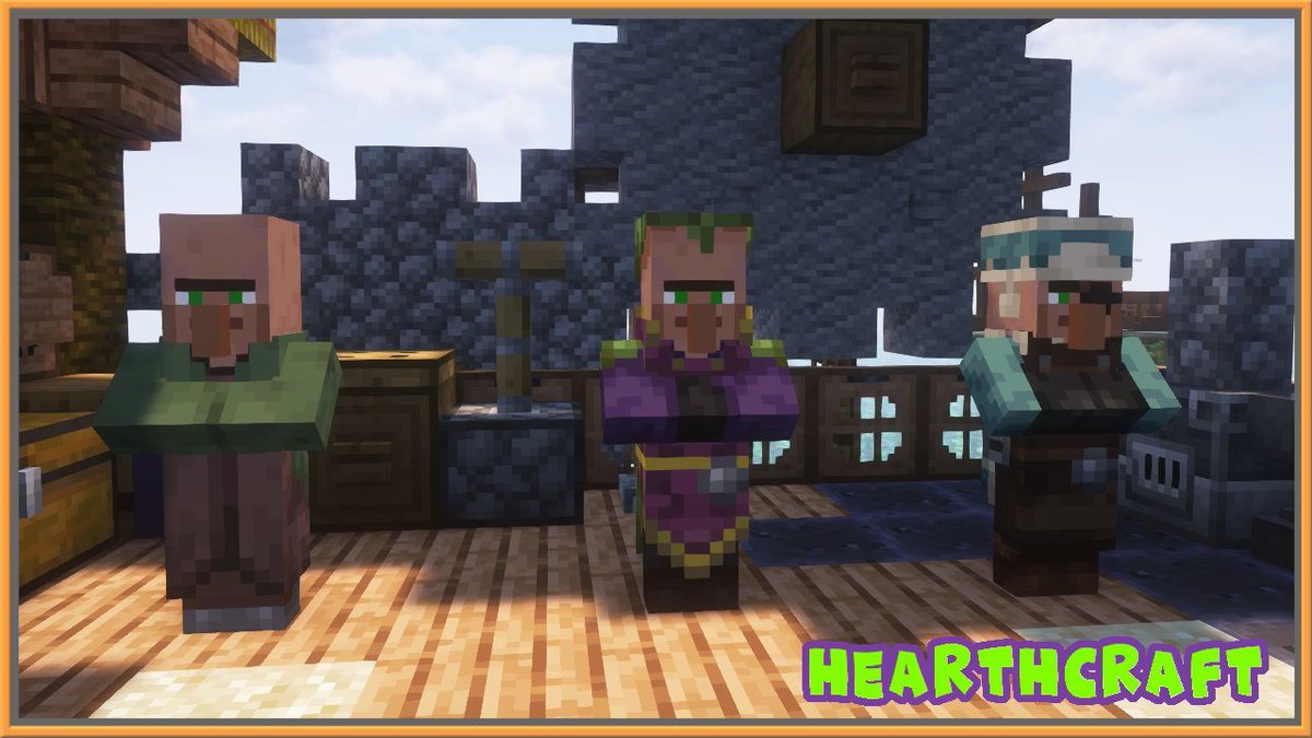 Hello beautiful bugs!

Come join me at 7 pm ET for some HearthCraft fun! This is the featured Minehut server this month and I've been having a lot of fun learning how to play this collectible card gamemode (Picture: NPCs on HearthCraft)

Stream link in my bio!