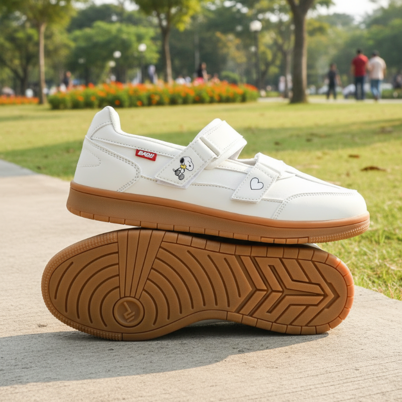 Dogmuy4289's tweet photo. BAOJI บาโอจิ รองเท้าผ้าใบ รองเท้าลำลอง แฟชั่นผู้หญิง รุ่น BAOJIxPEANUTS HEART STEP ลายลิขสิทธิ์แท้สนูปี้ (DPW-SP03)