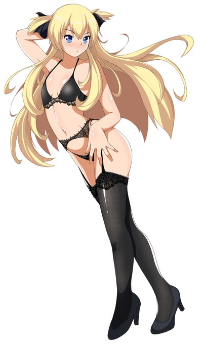 #ガーターベルトの日 みたいなので以前描いたシャロンお嬢様誕生日絵