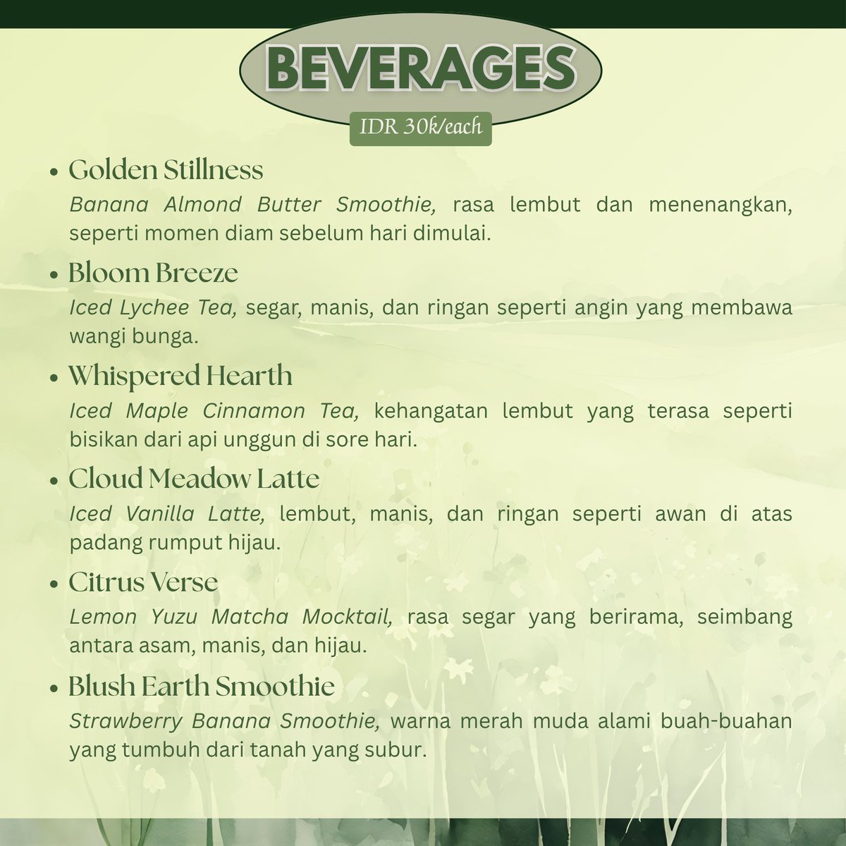 keruangrasa's tweet image. ㅤ
˖᯽ ꒰  𝐏𝐀𝐒𝐏𝐎𝐑 𝐑𝐀𝐒𝐀 𝐈𝐈𝐈  ꒱   ݁˖

Diciptakan  untuk  menghadirkan
tenang     di   ㅤ setiap ㅤ  tegukan.
Seperti   napas   pelan  di   tengah
hari ㅤㅤㅤㅤ  yangㅤㅤㅤㅤ   ramai.

𝐵𝑦 𝐶𝑙𝑎𝑢𝑑𝑖𝑎 𝑍𝑎𝑟𝑎 𝑥 𝑅𝑢𝑎𝑛𝑔 𝑅𝑎𝑠𝑎 
#PasporRasaIII 
ㅤ