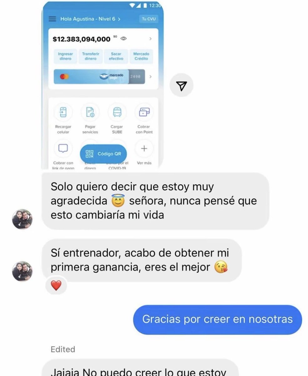 Esto es 100% seguro, puedes probarlo. Sé que tienes miedo. No te arrepentirás si lo intentas. Envíame un mensaje directo ahora, comencemos el proceso y obtendrás ganancias de inmediato.