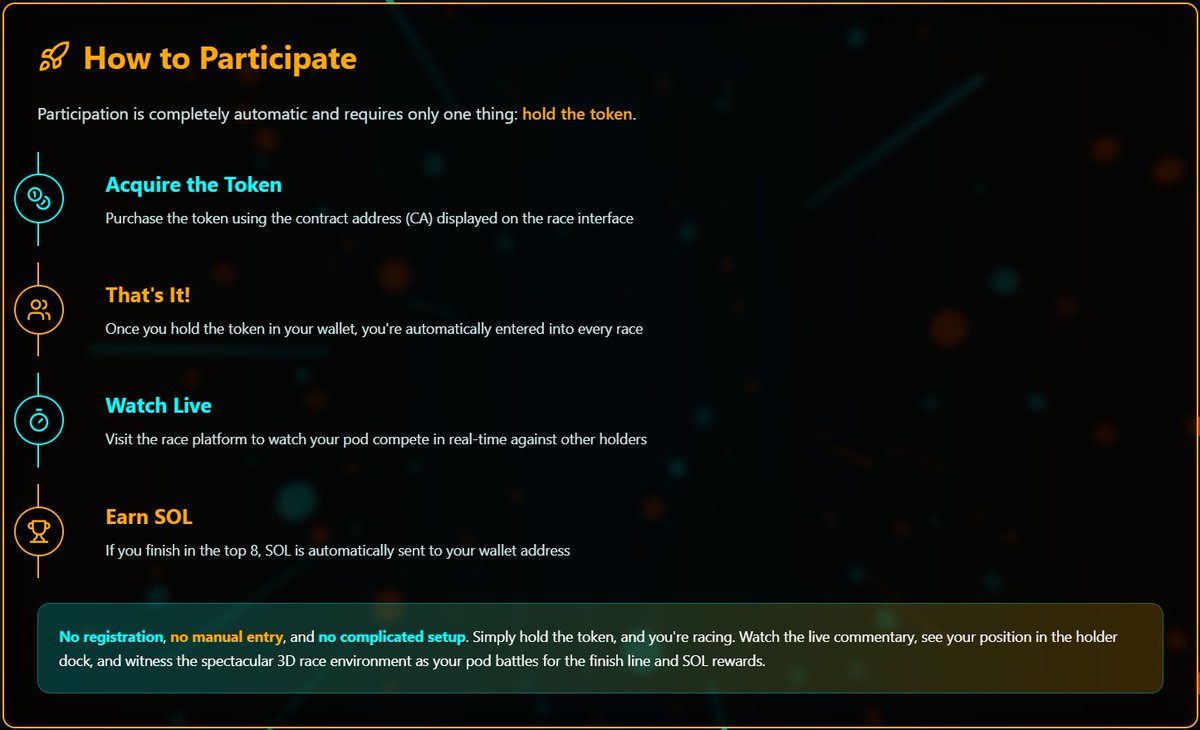 S0Ldev's tweet image. All you have to do to participate in the upcoming launch of Eighty8 v2 is: hold the token and watch your pod race other holders' pods LIVE on Pump, X, Kick,  and Twitch 

every 8 minutes all dev wallet balance from creator rewards are split among the first 8 to hit the wall at…