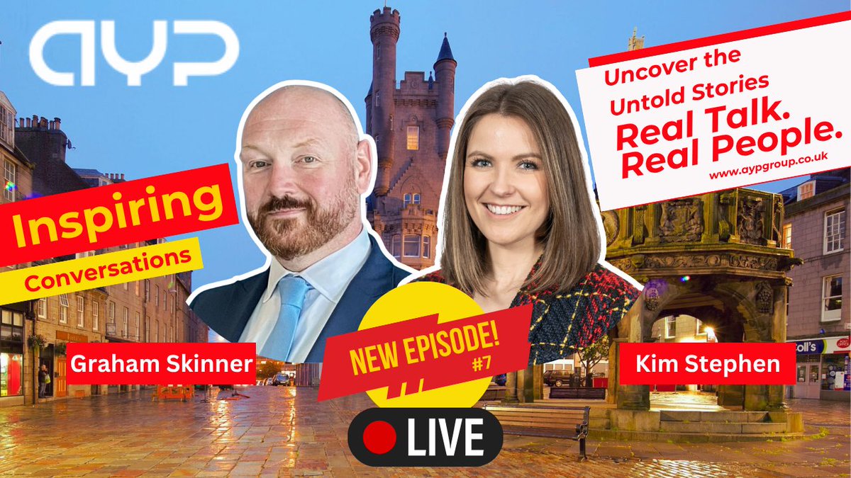 #AYPlive is back with Graham Skinner and Kim Stephen, two of our original committee members. <a href="/JollysTweets/">Mr J</a> will be asking the questions. 

linkedin.com/video/event/ur…

#interview #aberdeen #volunteering #yiumgprofessionals