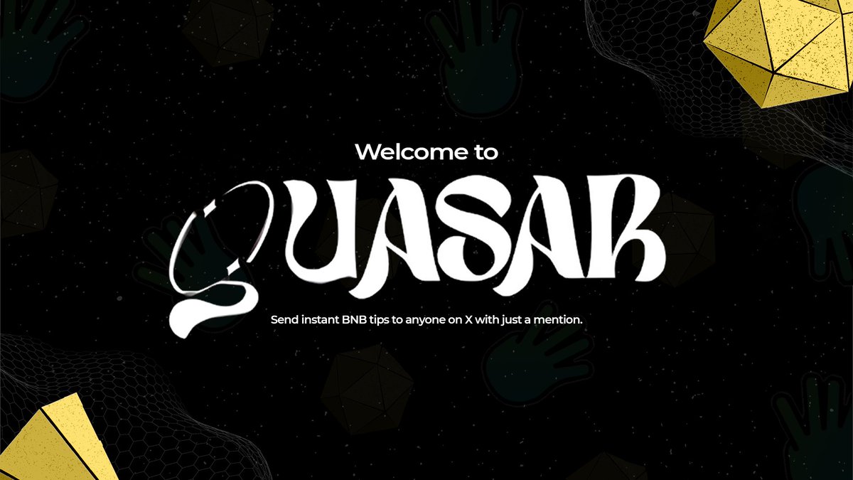 Quasartip's tweet image. Introducing Quasar.tips — the fastest way to send BNB tips directly on X